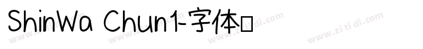ShinWa Chun1字体转换